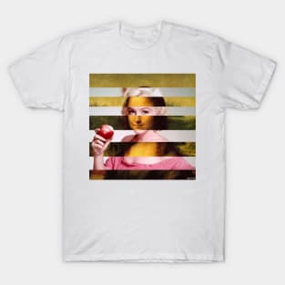 Mona Lisa by Leonardo da Vinci and Marylin Monroe T-Shirt